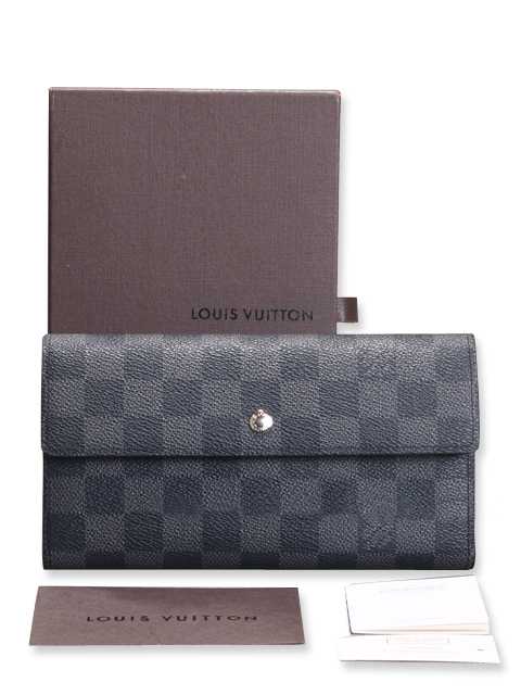 1:1 Copy Louis Vuitton Damier Graphite Canvas International Wallet N61215 Replica - Click Image to Close